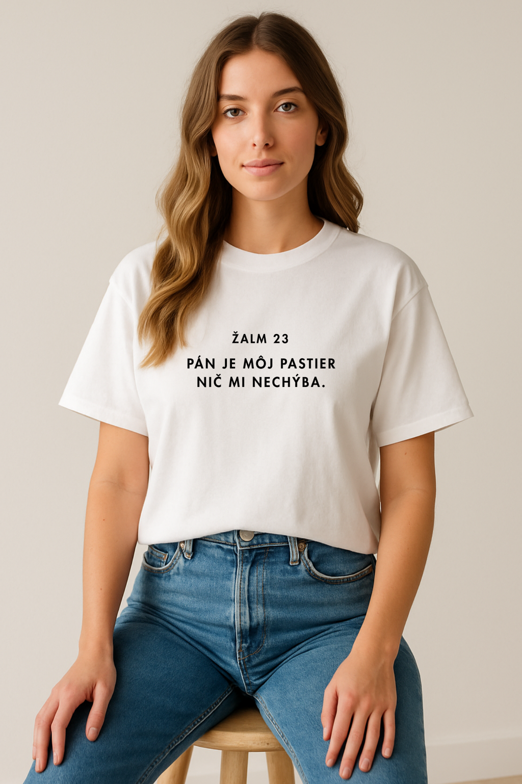 Kresťanské tričko - Žalm 23 - Pán je môj pastier, nič mi nechýba