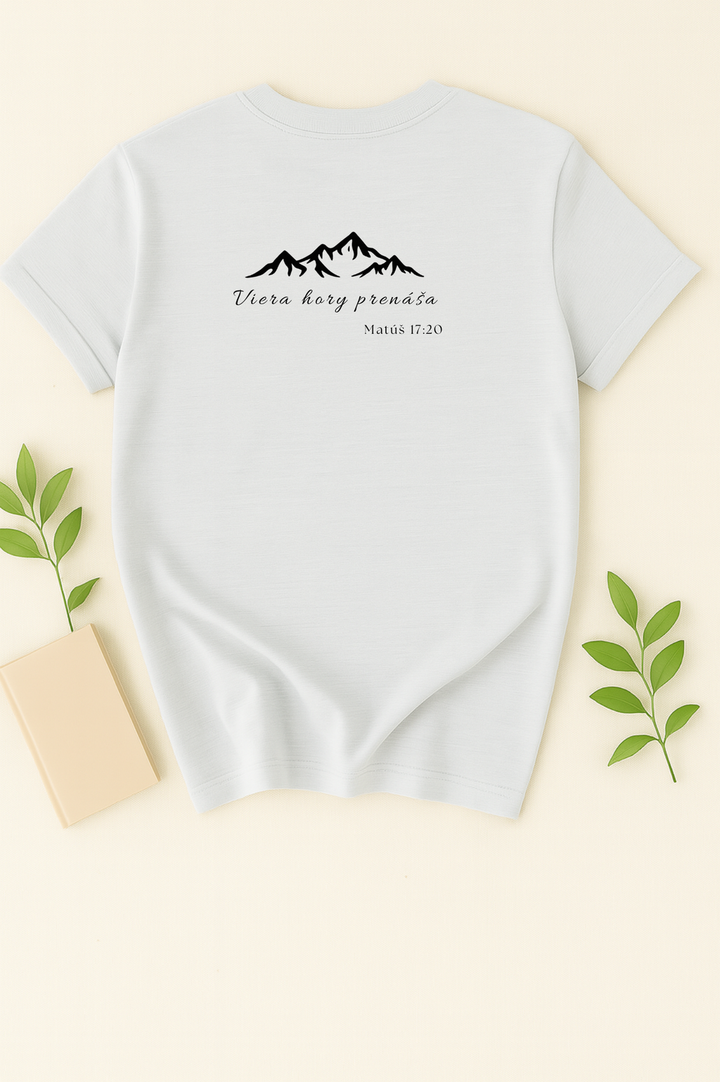 Kresťanské tričko - Matuš 17:20 Viera hory prenáša