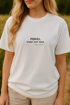 Kresťanské tričko - Ján 14:27 - Pokoj, ktorý svet nedá