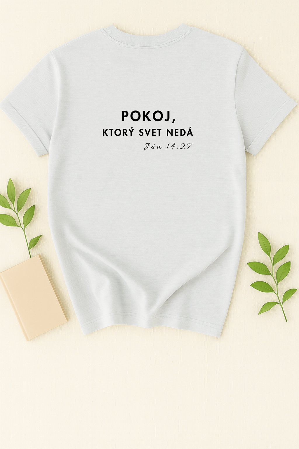 Kresťanské tričko - Ján 14:27 - Pokoj, ktorý svet nedá