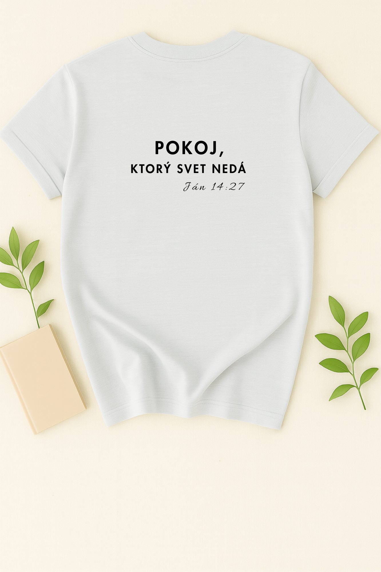 Kresťanské tričko - Ján 14:27 - Pokoj, ktorý svet nedá