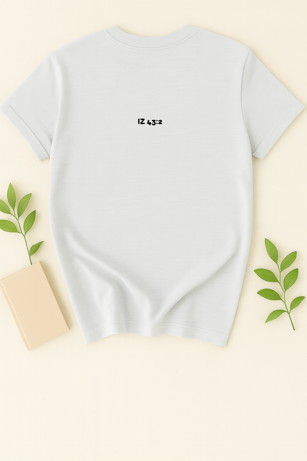 Kresťanské tričko - Iz 43:2 Keď budeš brodiť vodami, budem s Tebou