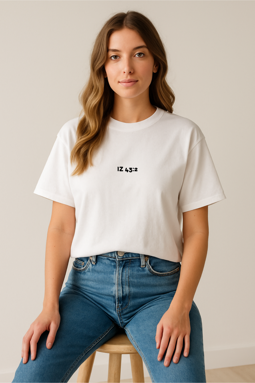 Kresťanské tričko - Iz 43:2 Keď budeš brodiť vodami, budem s Tebou